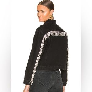 Superdown Raya Jean jacket with rhinestones size M